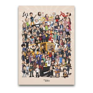 Póster Homenaje Músicos Chilenos